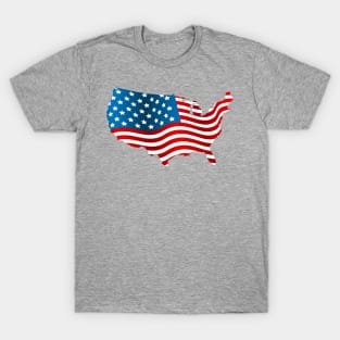 Stars and Stripes Map T-Shirt